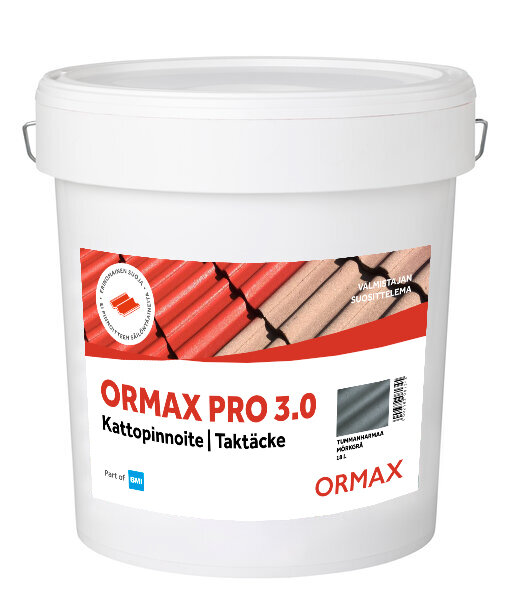 Tummanharmaa Kattopinnoite Ormax Pro 3.0