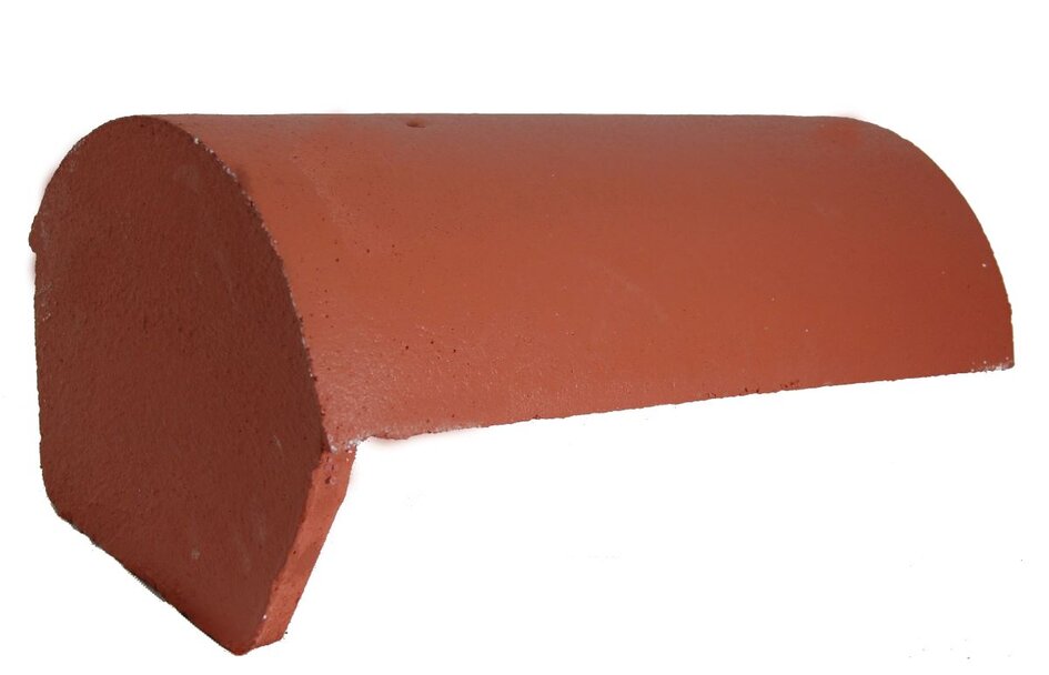 Fixed End Ridge Tile CONCRETE BLOCK END RIDGE