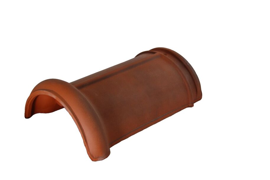 CLAY HALF ROUND RIDGE TILE